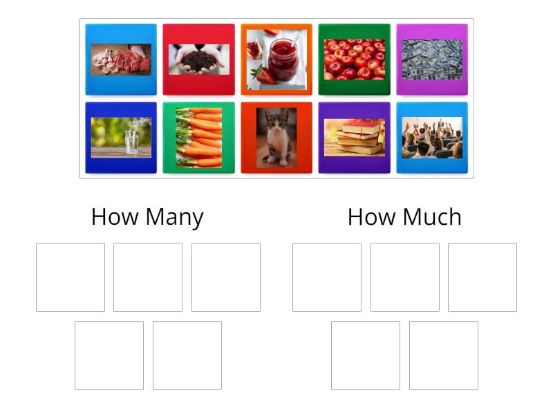 How Many or How Much - Group sort