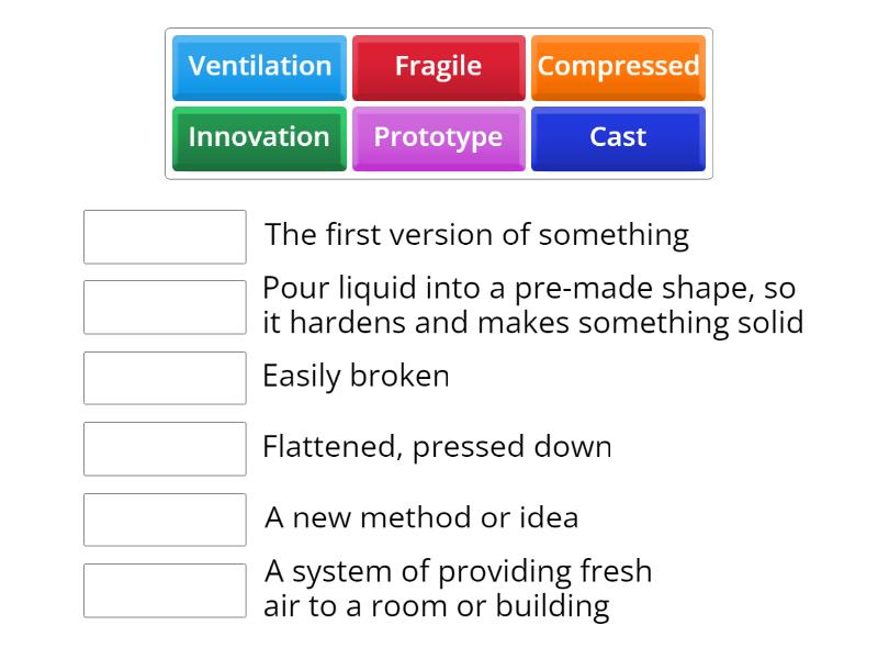 Vocabulary (PEP 08 Unit 11 Unit opener) - Match up