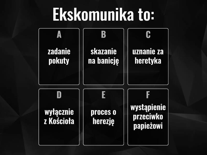 Reformacja - Quiz