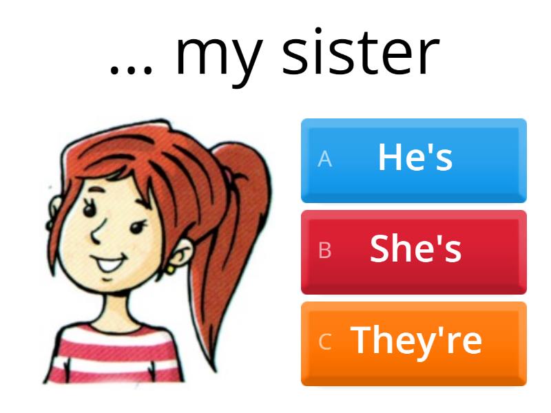 He's/ She's/ They're - Quiz