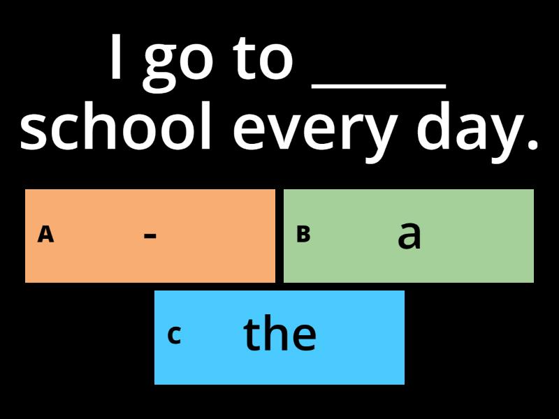 Articles - definite and indefinite - Quiz