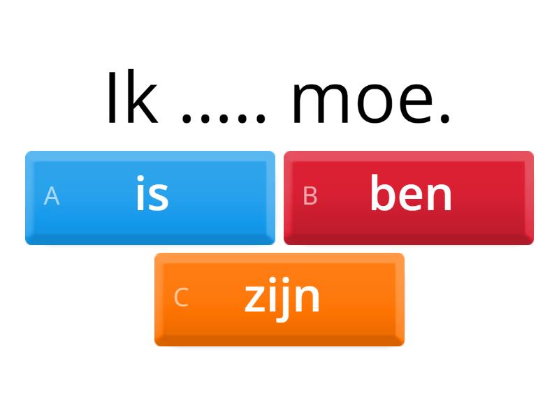 Werkwoorden: Zijn/gaan/hebben - Quiz