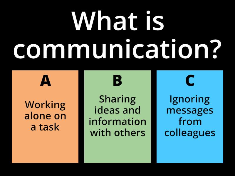 Communication, Teamwork, and Collaboration Review - Quiz
