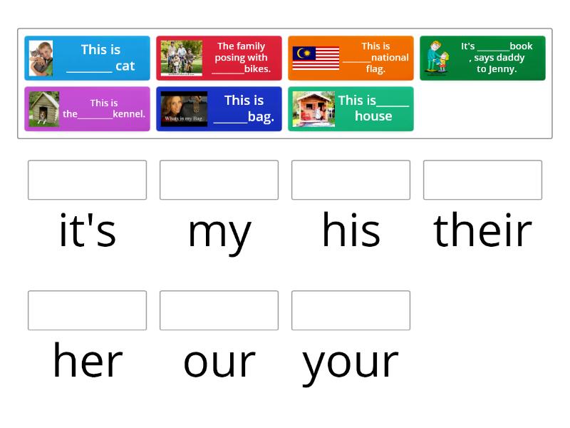 Possessive Adjectives - Match up