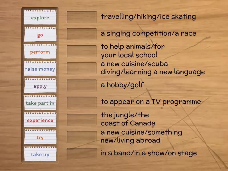 Roadmap B1 3A Verbs Pairs - Une las parejas