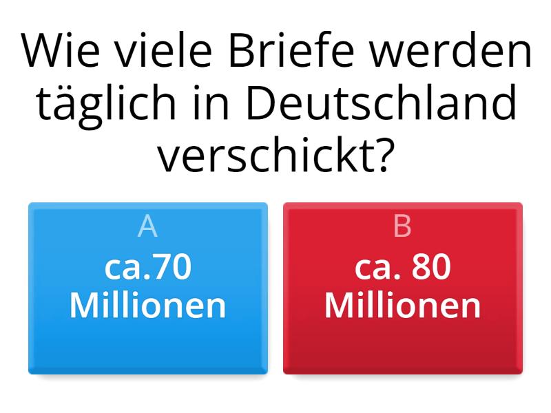 Wir bleiben in Kontakt. Quiz