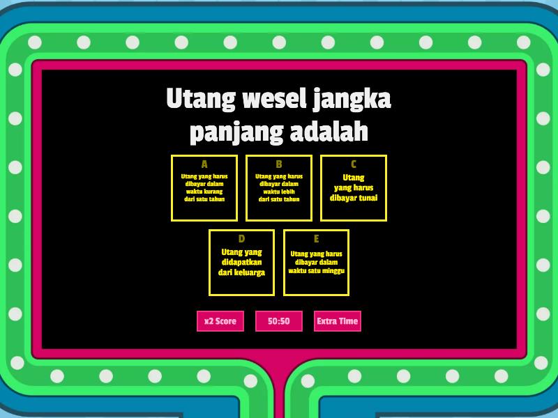 PRE-TEST UTANG WESEL JANGKA PANJANG - KELAS AKUNTANSI KEUANGAN ...