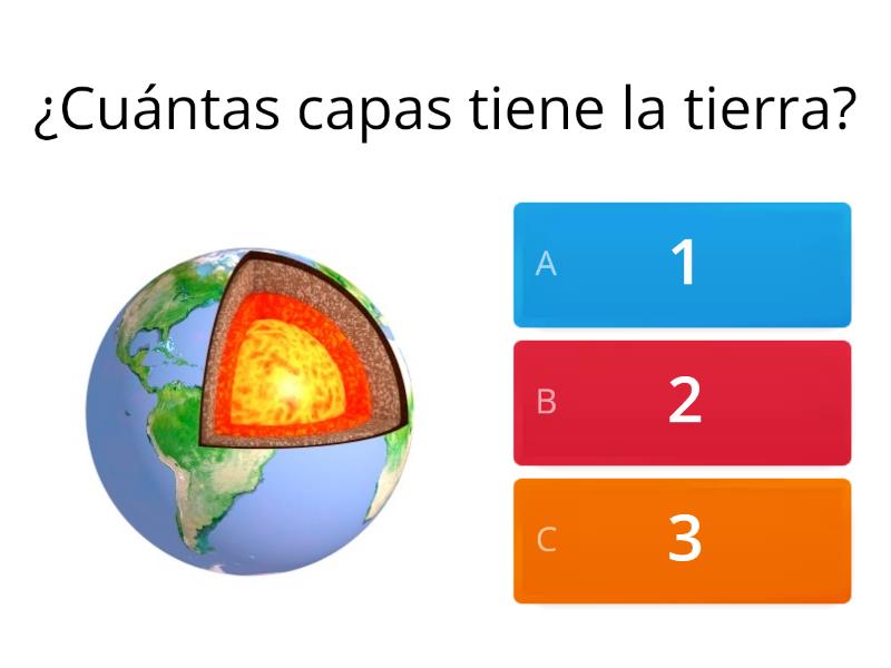 CAPAS DE LA TIERRA Y PLACAS TECTONICAS - Quiz