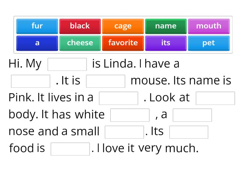 Pets - Complete the sentence