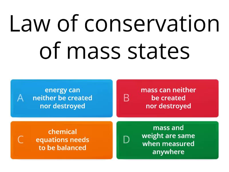 Types Of Chemical Reactions - Cuestionario