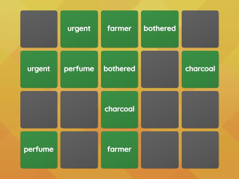Vowel-R Words - Matching pairs
