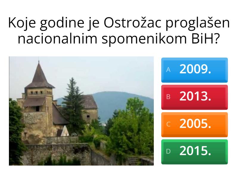 Stari Gradovi U Bosni I Hercegovini - Quiz