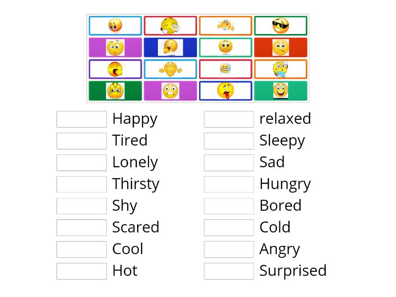 Emotions emoji - Match up