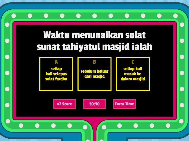 PELAJARAN 20: SOLAT SUNAT TAHIYATUL MASJID DAN SOLAT SUNAT HAJAT ...