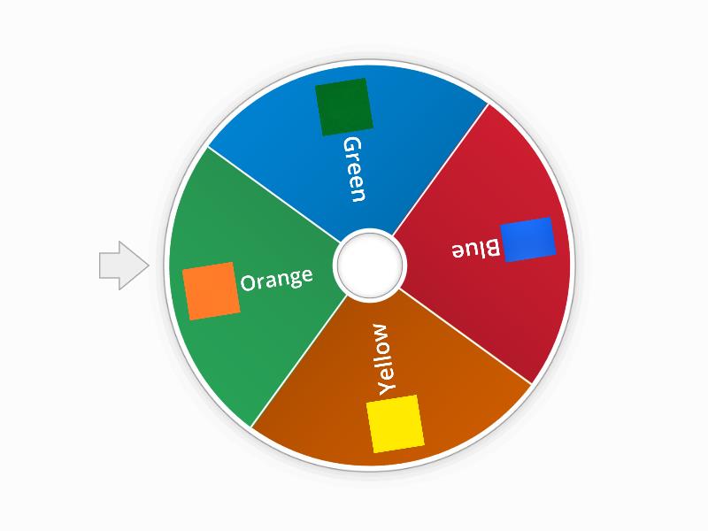 Colour Spinner B - Probability - Spin the wheel
