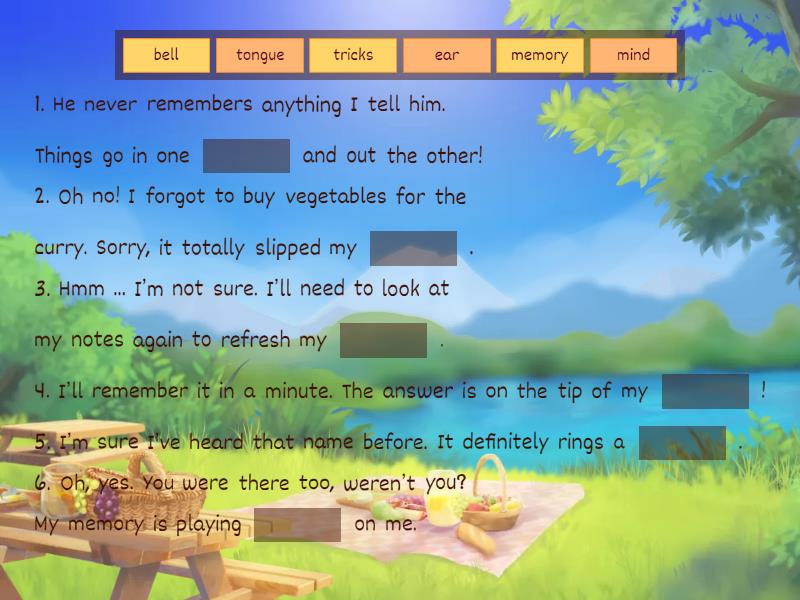 MEMORY IDIOMS visual data 3