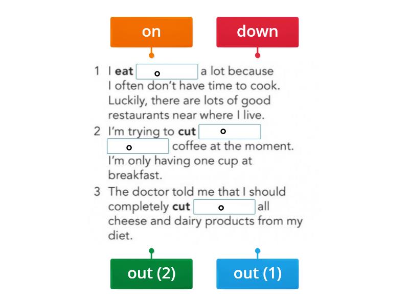 English File Int - Cooking Phrasal Verbs - Labelled diagram