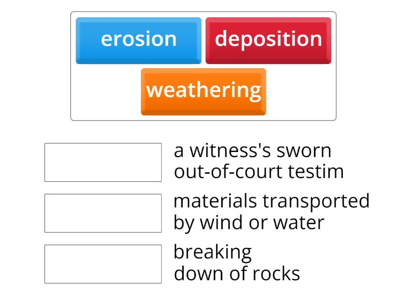 Weatheringerosiondeposition Match Up 4180