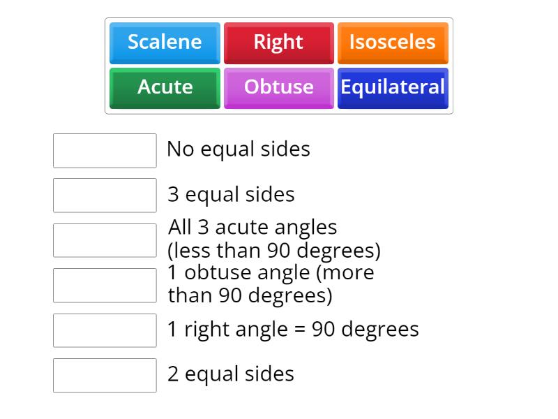 Triangles Review - Match up