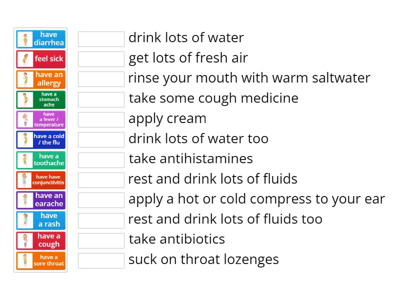 Health problems 2 - Match up