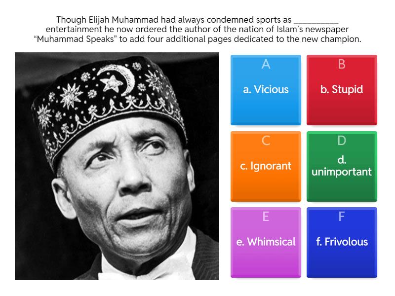 Academic Tutors USA - C1 - Muhammad Ali - 2.0 - Quiz
