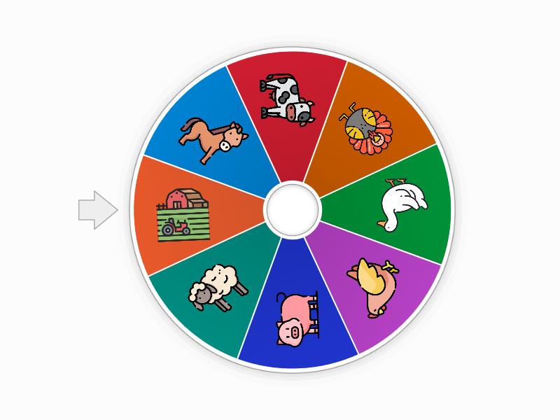Farm animals - Spin the wheel