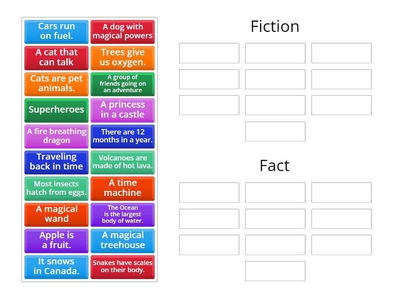 Fact or Fiction - Group sort