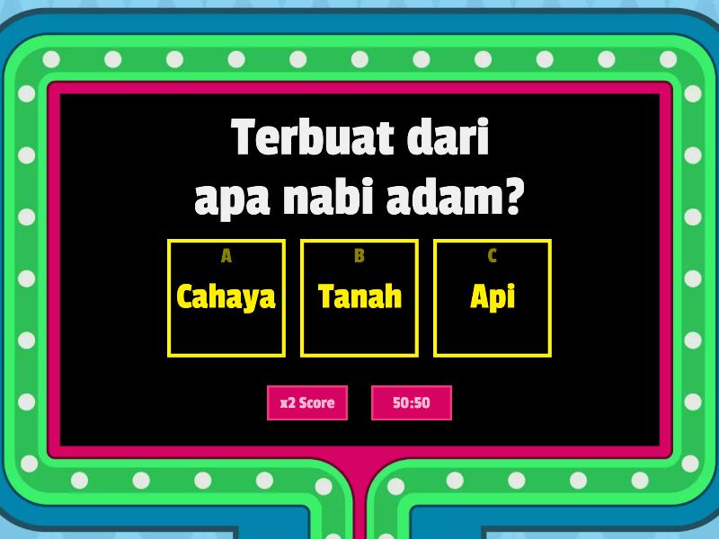 Kisah Nabi Adam - Musa - Gameshow Quiz