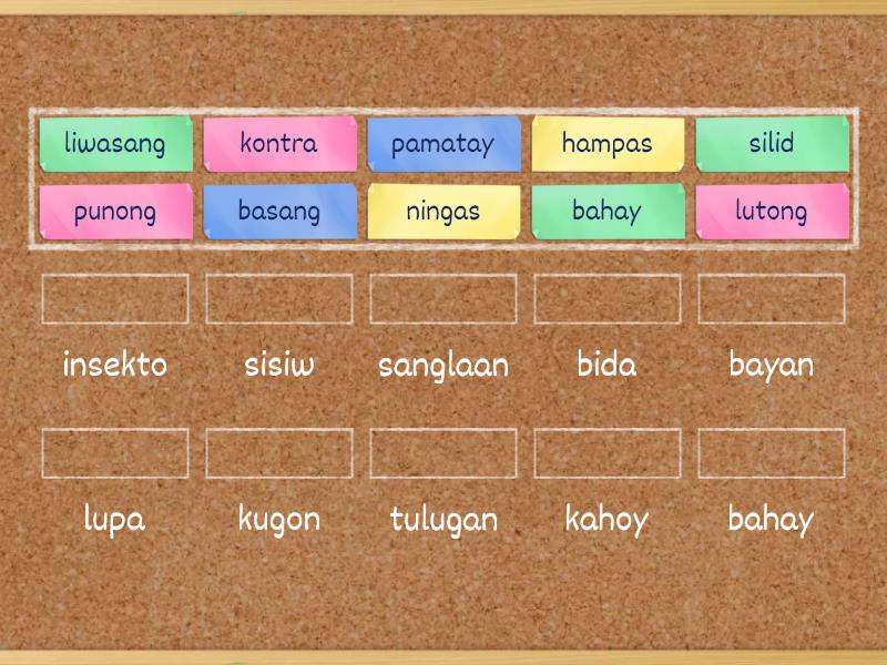 Kayarian Ng Pangngalan - Match Up