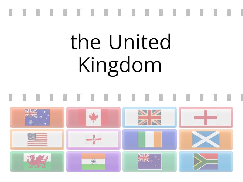 Flags of Englishspeaking countries Znajdź parę