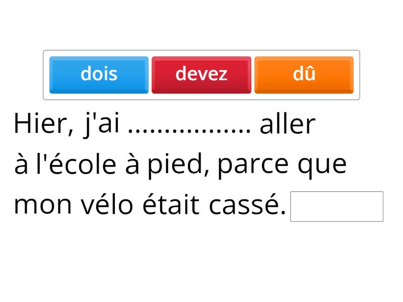 PARTICIPE PASS DU VERBE DEVOIR visual data 5