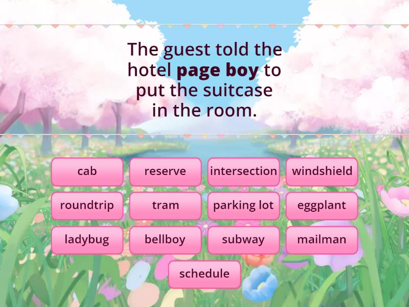 British English Vs American English - Find the match