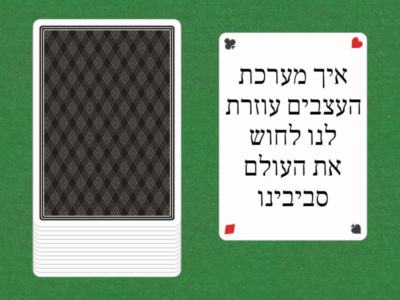 משימה במדעים - Speaking cards