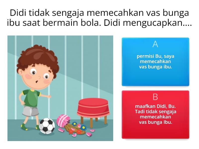 Kalimat Tolong, Maaf, Terima Kasih, Dan Permisi - Quiz