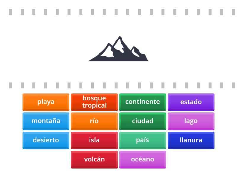 4.U2 Landforms (in Spanish) identification - Find the match