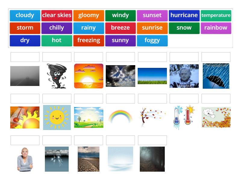 weather terms - Match up