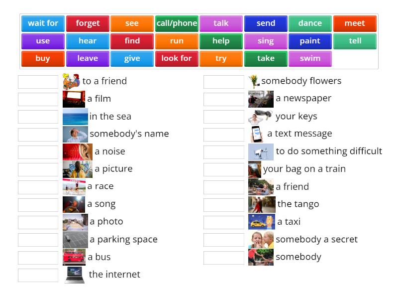 Verb phrases - Match up
