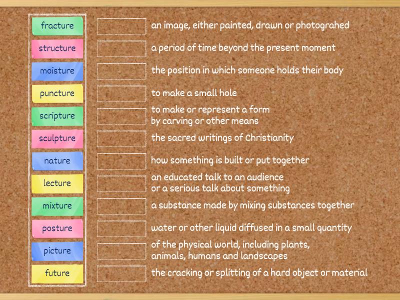 words-with-suffix-t-ure-match-up