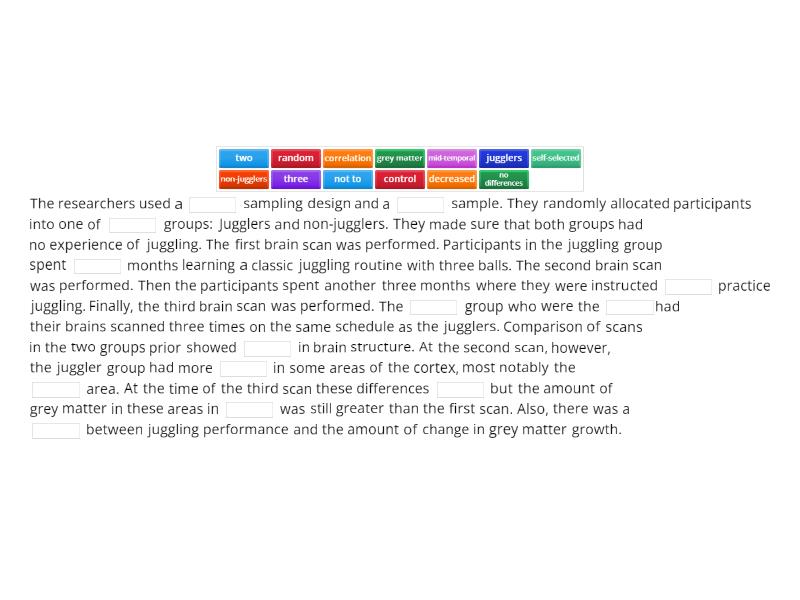 case study 2 draganski et al. (2006)