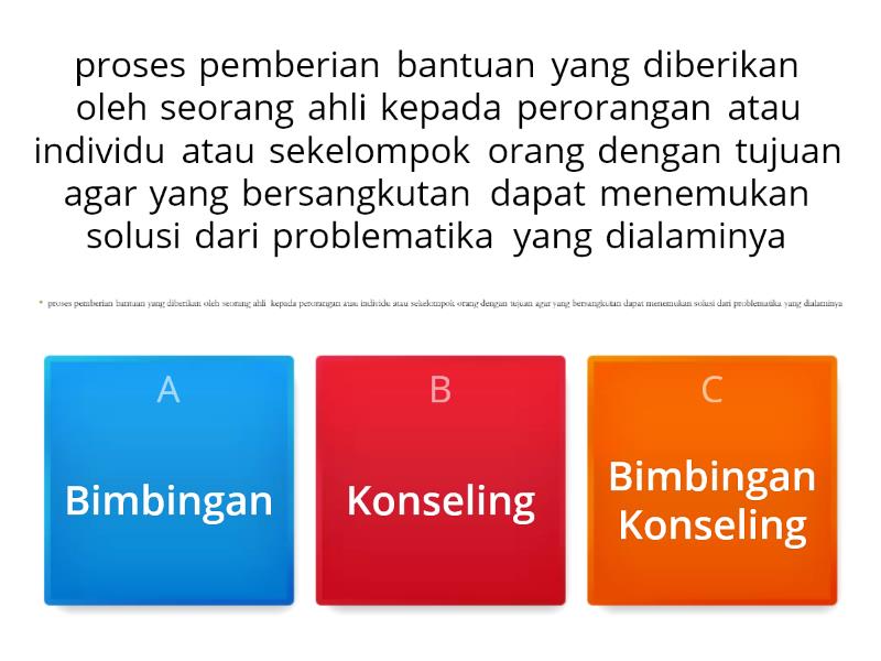 Bimbingan Dan Konseling - Quiz