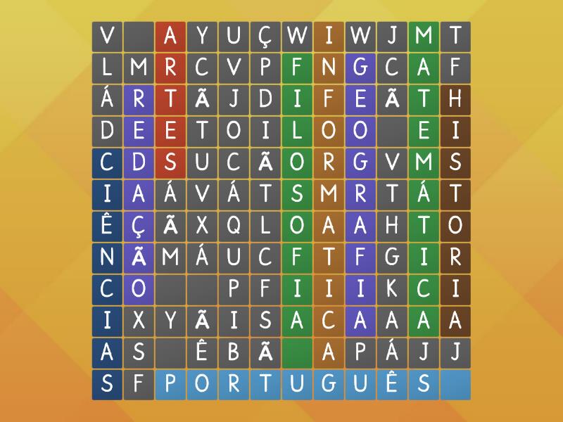 nome de materias - Wordsearch