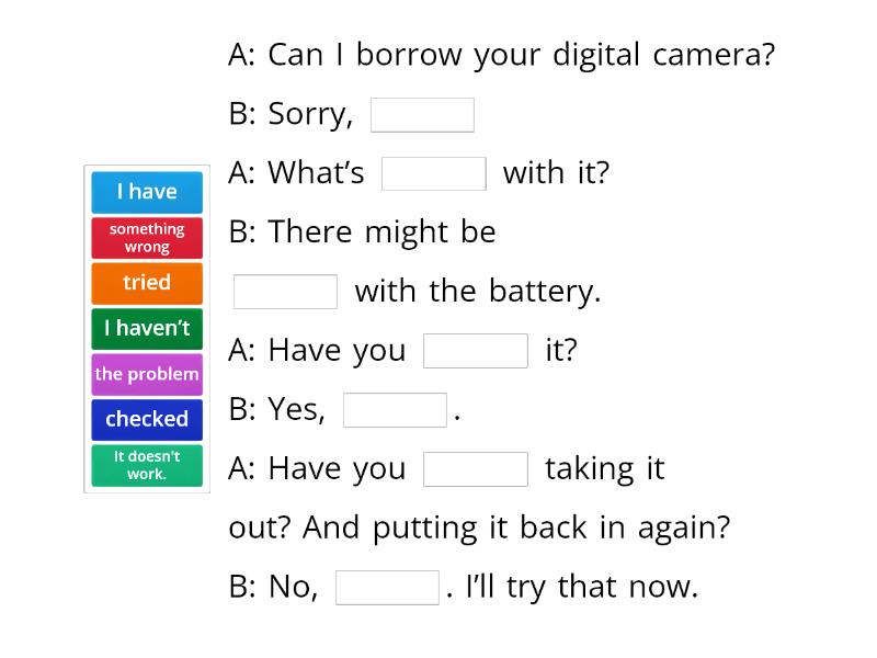 Conversation - Complete the sentence