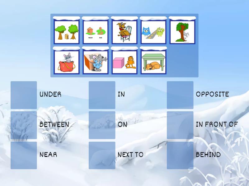 Prepositions of place - Match up