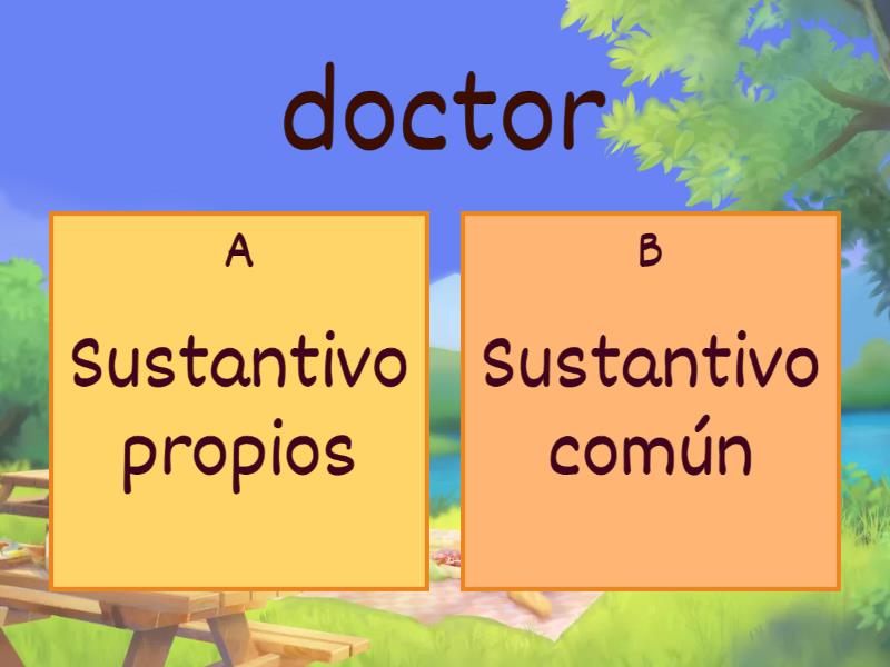 Sustantivos Propios O Sustantivos Comunes - Cuestionario