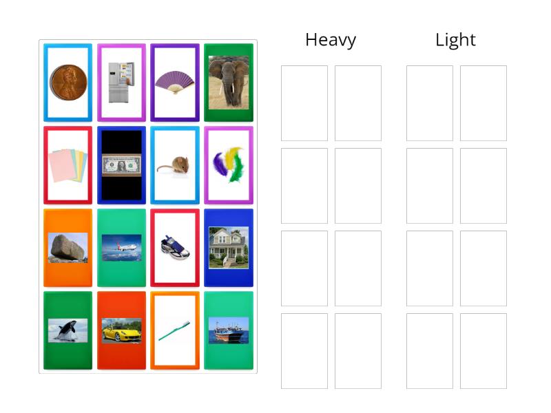 Heavy and Light - Group sort