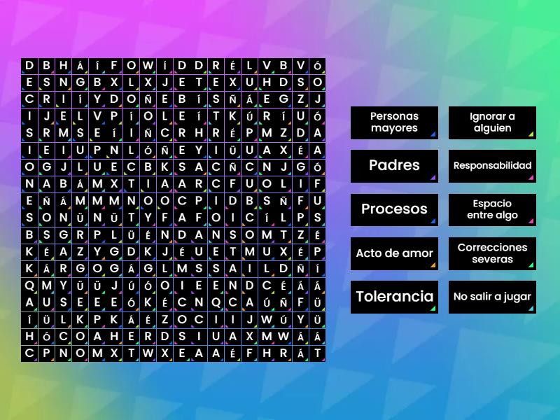 Historia familiar - Wordsearch