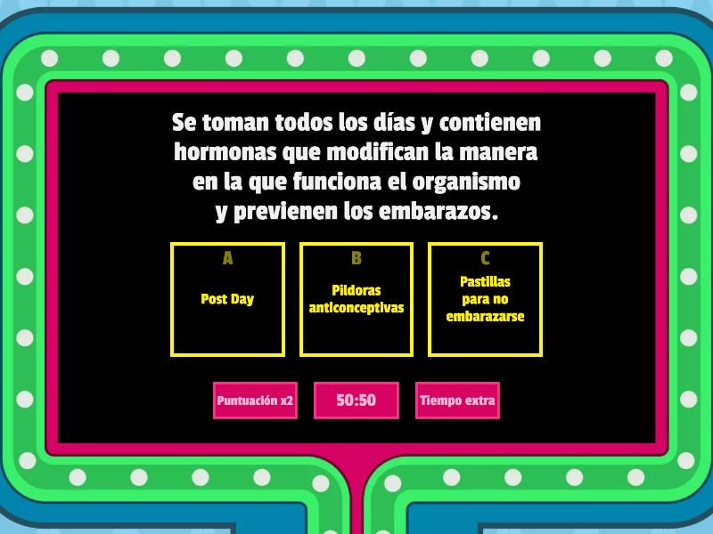 Metodos anticonceptivos Femeninos - Telequiz