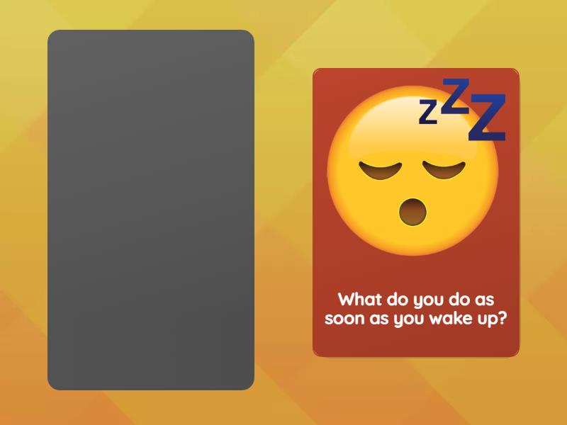 Let's talk about sleep! - Speaking cards