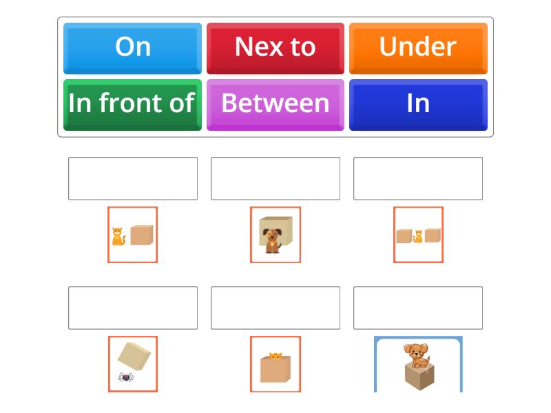 Prepositions - Match up