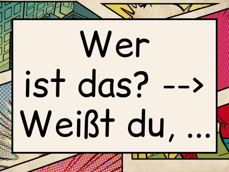 A2 Indirekte Frage (WFragen) Флешкартки